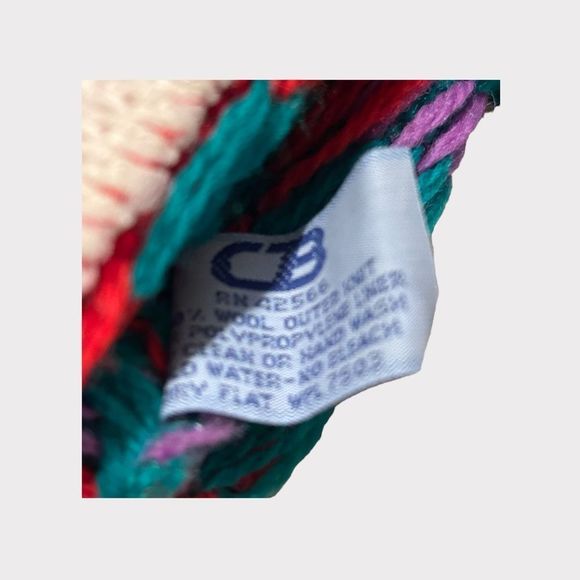 CB Retro Patterned Knit Beanie - Picture 4 of 4